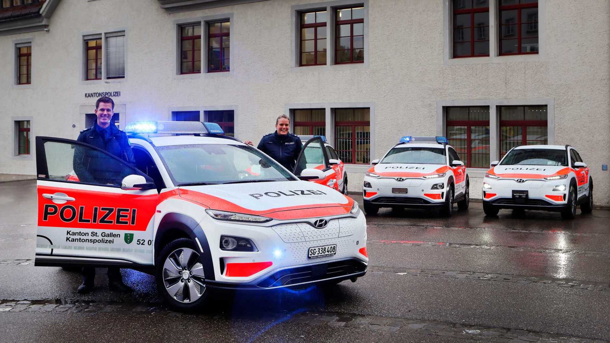 Kona Electric: populiarus pasirinkimas tiek tarp policijos pareigūnų, tiek tarp civilių