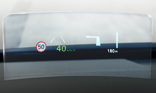 Hyundai KONA electric my21 greičio apribojimo įspėjimas