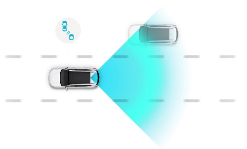 Hyundai KONA electric my21 susidūrimo aklojoje zonoje vengimas