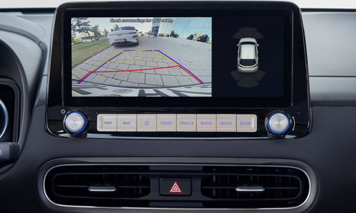 Hyundai KONA Electric galinio vaizdo monitorius