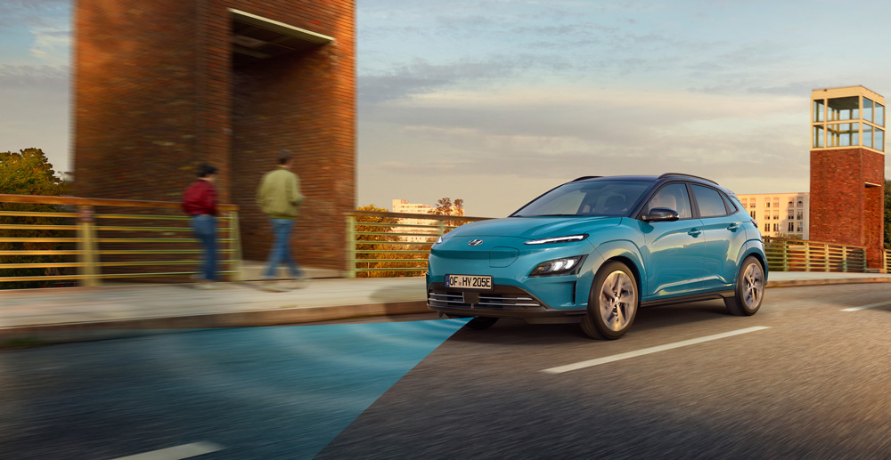 Hyundai KONA electric didesnis saugumas