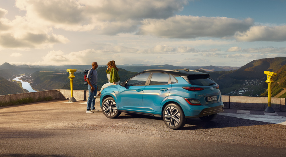 Hyundai KONA electric elegantiškas krosoverio stilius