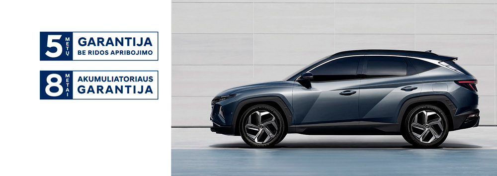 Naujasis Hyundai Tucson 5ių metų garantija