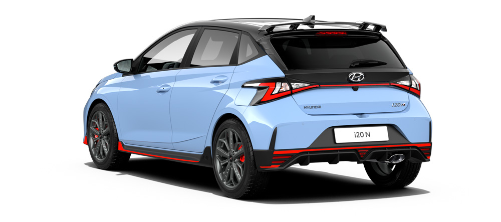 Naujasis Hyundai i20 N wrc stogo aptakas