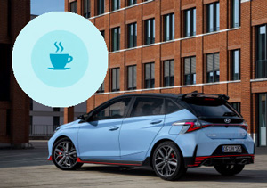 Hyundai i20N MY21 vairuotojo įspėjimo funkcija
