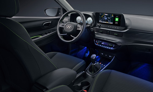 Naujasis Hyundai i20 led salono apšvietimas
