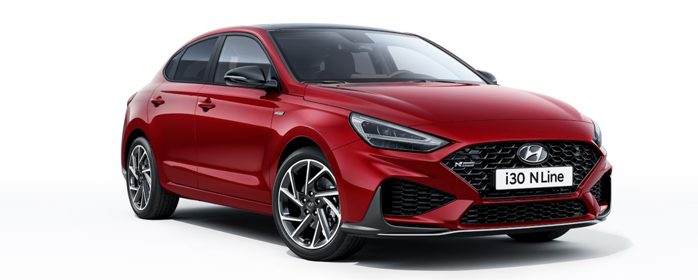 Naujasis i30 fastback N LINE my21 išskirtinė išorė