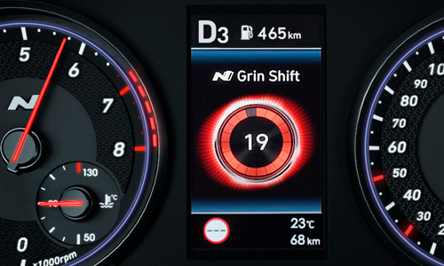 Naujasis Hyundai i30 Fastback N MY21 Grin Control System