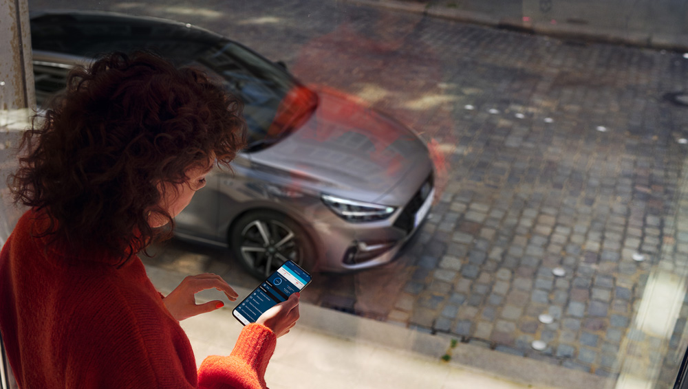Naujasis Hyundai i30 wagon my21sujunkite telefoną su automobiliu
