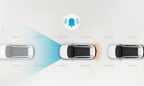 Naujasis Hyundai KONA MY21 įspėjimas apie pajudėjimą