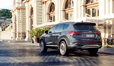 Hyundai Santa Fe MY21 hibridas nauja 6 laipsnių pavarų dėžė