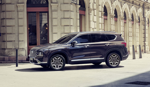 Hyundai Santa Fe MY21 plug-in hibridas erdve taupanti patforma