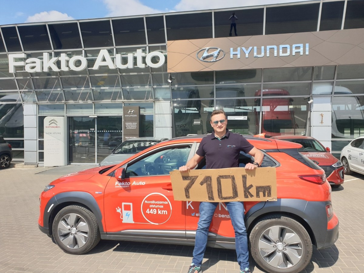 rekordas hyundai kona eletric