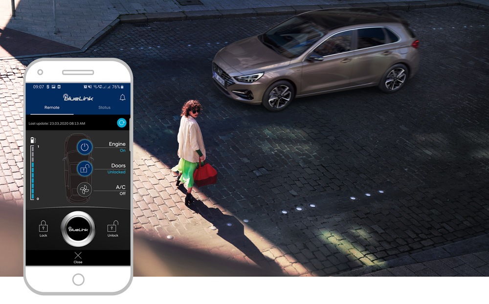 Naujasis Hyundai i30 Susiekite savo telefoną su automobiliu