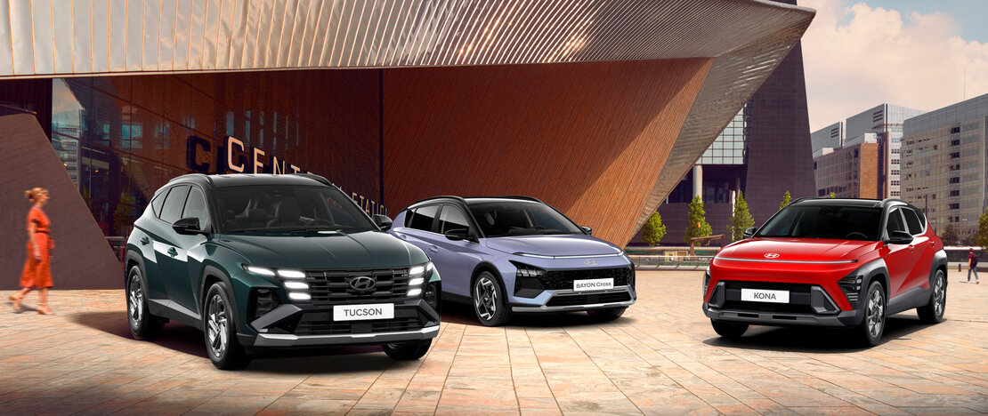 hyundai suv automobiliai tucson bayon kona