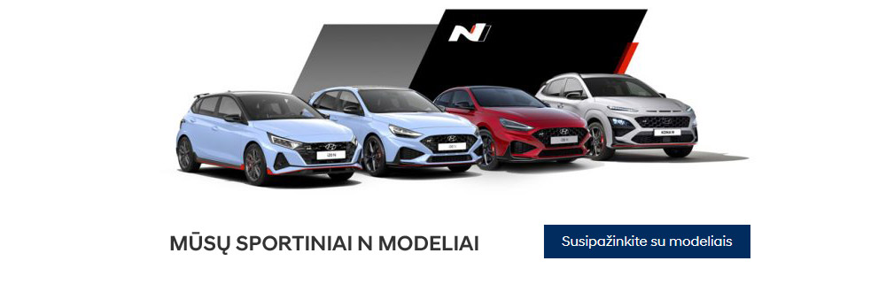 Hyundai sportiniai N modeliai