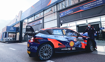 Hyundai WRC sąvokos serviso zona