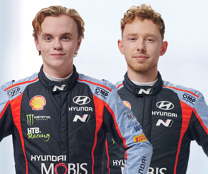 Hyundai WRC įgula Oliveris Solbergas ir Eliotas
