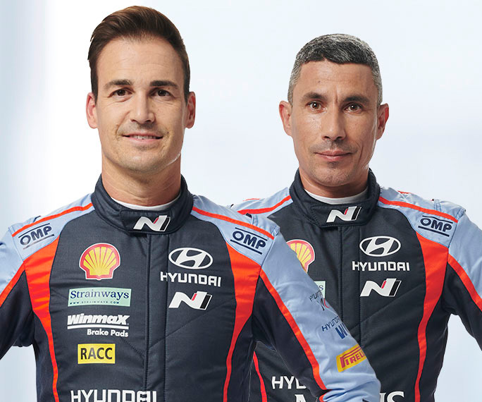 Hyundai WRC įgula Dani Sordo ir Cándido Carrera